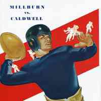 Football: Millburn vs. Caldwell Football Program, 1942