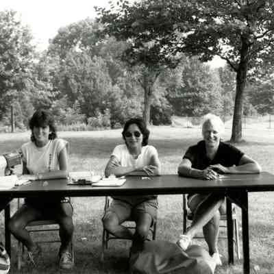 Merrill Ross (Right), ?(Center), Sharon Laverty (Left).