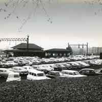 Millburn Train Station: Commuter Parking Lot at Millburn Train Station, c. 1956