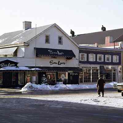 Millburn Avenue and Main Street: Sara Lewis and Schultz Brothers Stores, c. 1960