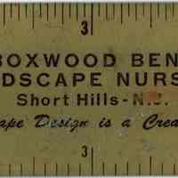 Boxwood Bend Nursery: Metal Ruler from Boxwood Bend Nursery