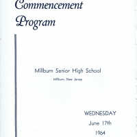 Millburn High School Commencement Program, 1964