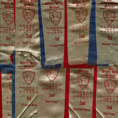 Short Hills School: Field Day Award Ribbons, 1933-41