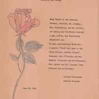 Wyoming School: Strawberry Festival Thank You, 1960