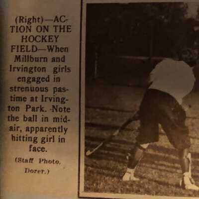 1925 Millburn Girl's Field Hockey against Irvington