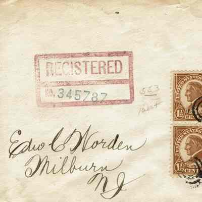 Worden: Edward C. Worden Envelopes, 1925-6