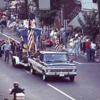          Ralph Pitt driving his Country Spirit Truck with his son's Boy Scout Troop.
   