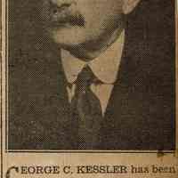 Wehrle Scrapbook: George C. Kessler Postmaster Appointment, 1930