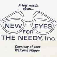 New Eyes For the Needy: Donation Envelope