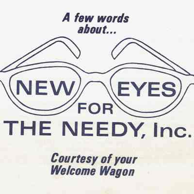 New Eyes For the Needy: Donation Envelope