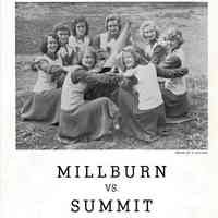 Football: Millburn vs. Summit Program, 1950