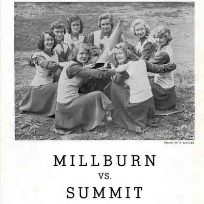 Football: Millburn vs. Summit Program, 1950
