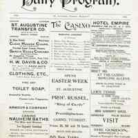          Kellogg: St. Augustine Florida, Daily Resort Programs, 1902 picture number 2
   