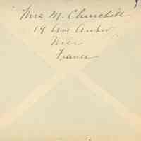          Patterson: Mrs. Dwight Patterson Envelope, 1914 picture number 2
   