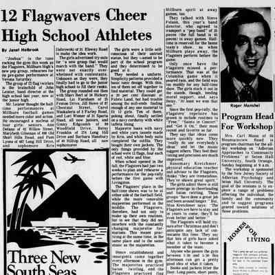 Article about the MHS First Flagsters, Item, October 19, 1972.