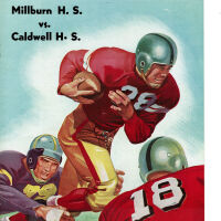 Football: Millburn vs. Caldwell October 1955 Program