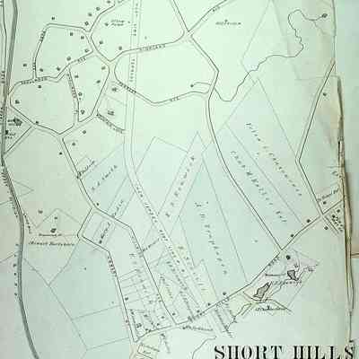 Robinson Map of Short Hills, Millburn Township, 1881