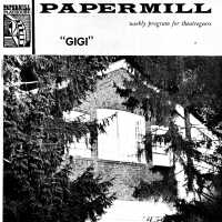 Paper Mill Playhouse Playbill Program for Gigi with George Hamilton and Susan Watson, 1965