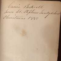          Bible Given to Carrie Bodwell from St. Stephens Sunday School, 1880 picture number 3
   