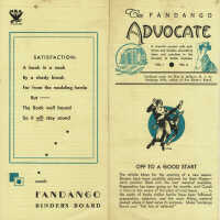 Fandango Mills Publication, The Fandango Advocate, c. 1933-5