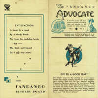          Fandango Mills Publication, The Fandango Advocate, c. 1933-5 picture number 1
   