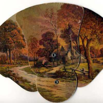 Young's Funeral Home Folding Paper Fan