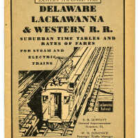 1941 Delaware Lackawanna & Western Train Schedule