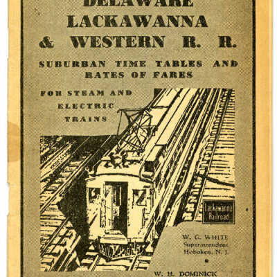 1946 Delaware Lackawanna & Western Train Schedule