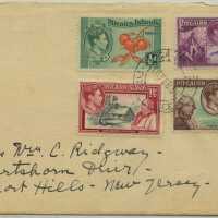 Ridgway: Emily Ridgway letter sent to from Pitcairn Islands, c. 1954