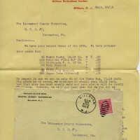 North Jersey Nurseries envelope & letter Sept 20, 1915