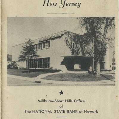 Map: National State Bank of Newark Map of Millburn & Short Hills, c. 1956