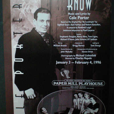 You Never Know, 1996 Paper Mill Playhouse Poster
