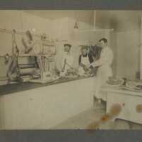 Lonergan: Meat Market Interior, c. 1910