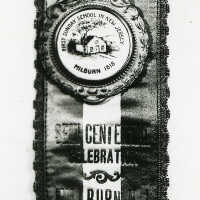 Semi-Centennial Celebration: First Sunday School Badge, April 13, 1907