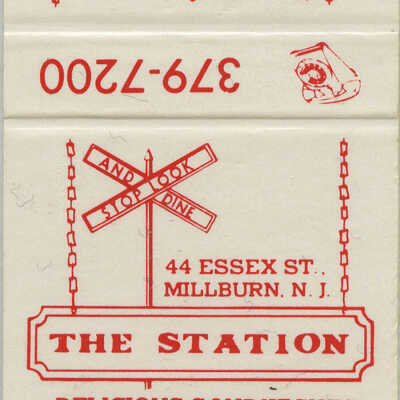 Station Restaurant Matchbook Cover
