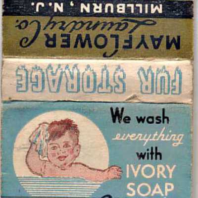 Mayflower Laundry: Matchbook Cover