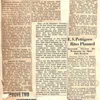 Pettigrew: Mrs. E.S. Pettigrew Obituary 1936