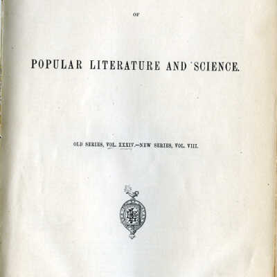 Short Hills: Some Suburbs of New York, Lippincott's Magazine, 1884