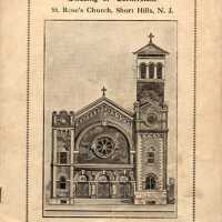 St. Rose of Lima: Blessing of Cornerstone Souvenir Program, 1909