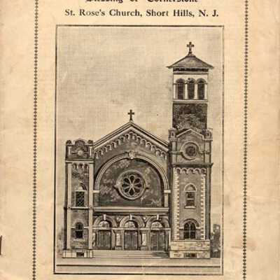 St. Rose of Lima: Blessing of Cornerstone Souvenir Program, 1909