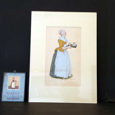 Baker's Best Chocolate Recipes & Color Lithograph