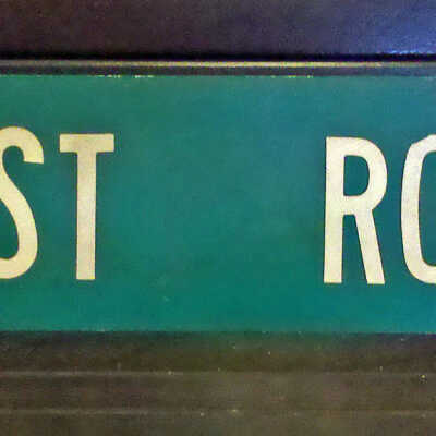 West Road Street Sign
