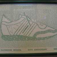 Glenwood School 50th Anniversary Print, framed