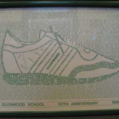 Glenwood School 50th Anniversary Print, framed