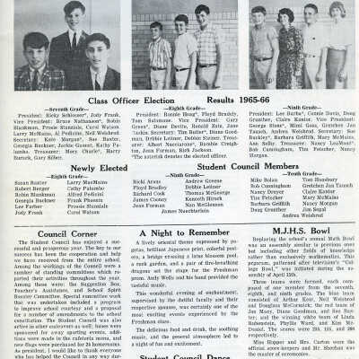 Millburn Junior High School "HiLighter" newsletters 1963-1966