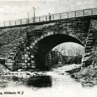 Railroad: Railroad Bridge, Millburn Over the West Branch of the Rahway River