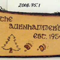 House Sign: Aurnhammer, Est. 1954