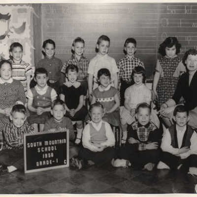 South Mountain School: First Grade Class Photo, 1958