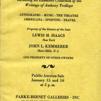 John L. Kemmerer Books Auction Catalog - Parke-Bernet Galleries