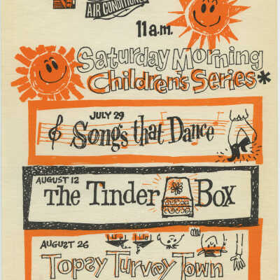 Children's Series Summer Programs, 1961 Paper Mill Playhouse Flyer